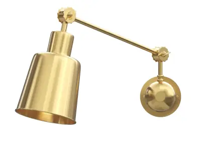 Broadway Wall Light Low-poly 3D model