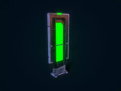 Sci Fi Scanner Low-poly 3D model
