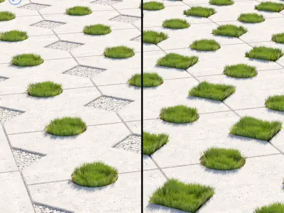 Decorative floor 01 Low-poly 3D model