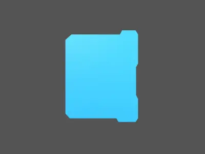 UHD High tech Graphical Interface v7 003 Low-poly 3D model