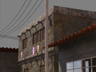 Tharelian Street - Blue Angel 3D model