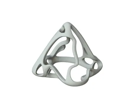 SciFi Cube Object No 64771 Low Poly Shape Low-poly 3D model