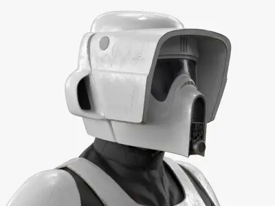  Star Wars Trooper Armor with Long Blaster Rifle Used 