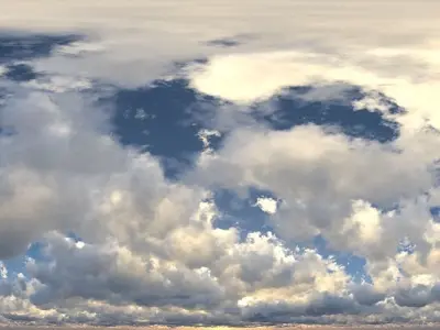 Skydome HDR - Overcast Cloudy Afternoon - 1 Texture