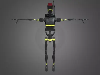 B1 Battle Droid Firefighter 3D model