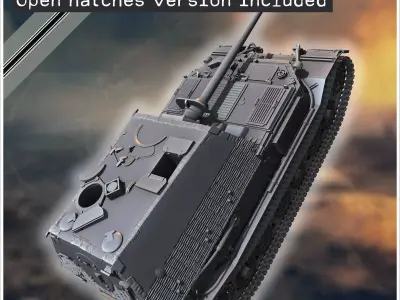 Panzerjager Tiger P  Ferdinand  early tank destroyer - Germany E 3D print model