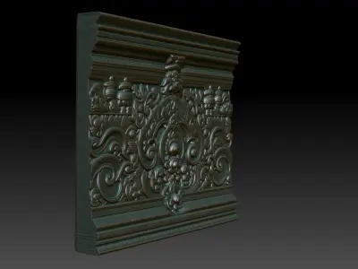 Indian Temple Wall basrelief 30 240622 3D print model