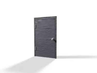 Trendy door Low-poly 3D model