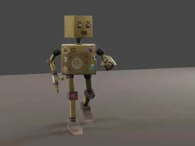 Robot Low-poly 3D model
