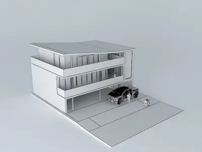 House exterior design  NEG Free 3D model