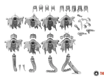 Dark Techno - Wraiths 3D print model