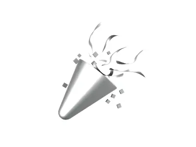 Party Popper v2 004 Low-poly 3D model