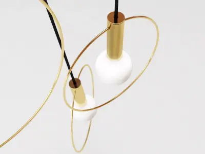 Aura pendant light - person 3D model