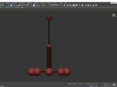 HALO CHANDELIER Low-poly 3D model