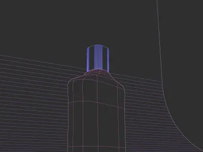 Glass Perfume Bottle  Free low-poly 3D model