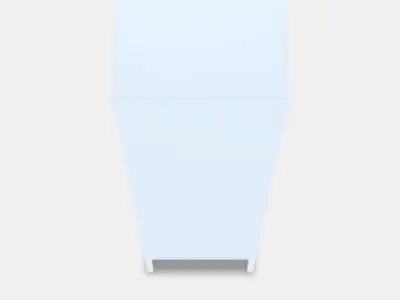 BAGGEBO Cabinet with glass doors Low-poly 3D model