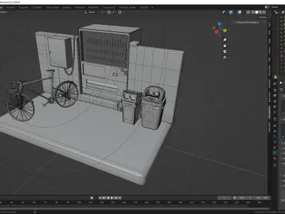 Vending Machine 2 Low-poly 3D model