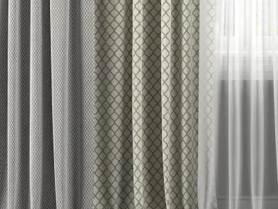 Curtain Set 317 3D model