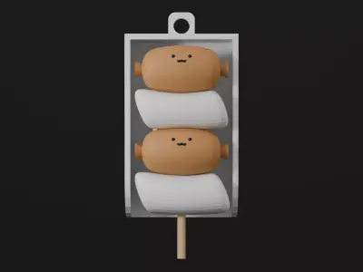 Street food-Clicker-STL 3D print model