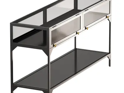 Ventana Display Console Table Crate and Barrel 3D model