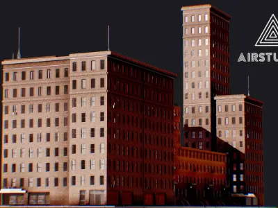 Low Poly - New York City Block 2 3D model