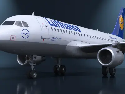  Lufthansa Airbus A320-200 Aircraft 