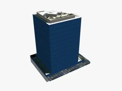 80 Albert Street Low-poly 3D model