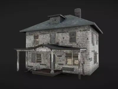 House 06 - Abandoned Low-poly 3D model