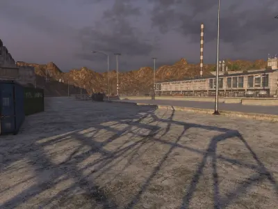 Hydro-Power-Station - Unity3D Low-poly 3D model
