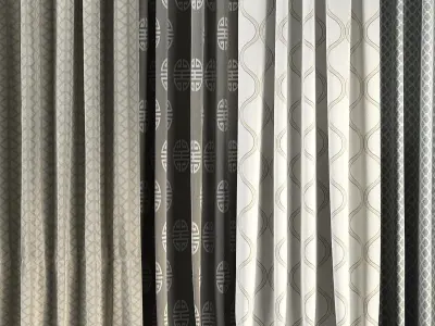 Curtain Set 48 3D model