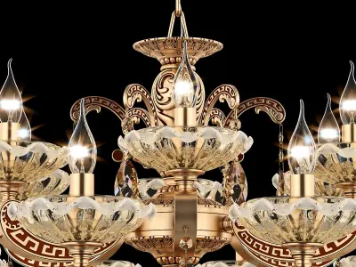 MD 89363-12-6-3 Osgona Chandelier 3D model