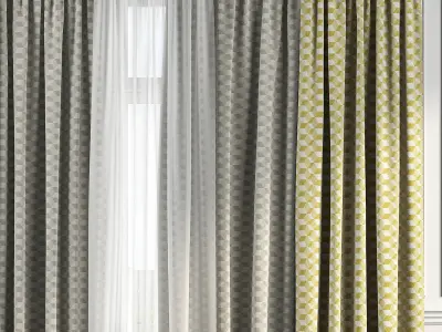 Curtain Set 156 3D model