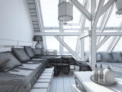 Archinteriors vol 48 - modern lofts and homes 3D model