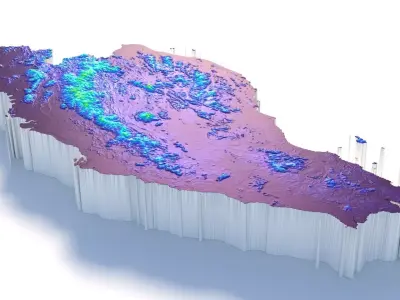 Malaysia Terrain Country 3D model
