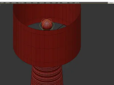Ansari Table Lamp Low-poly 3D model