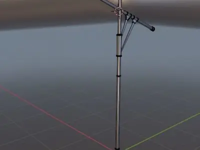 Road light Low-poly 3D model