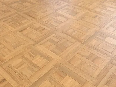 Parquet - Laminate - Wooden floor 4 in 1 Low-poly 3D model