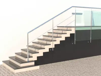 Porch Stair 3D model
