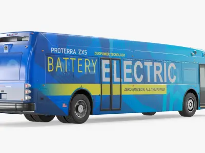  Proterra ZX5 Urban Electric Bus Simplified 