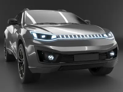 Generic electric SUV 3D model