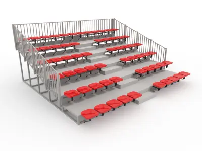Collection Bleachers 6 3D Model Pack