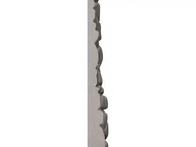 Ancient Battered Stone Wall Mesh 3D print model purchase