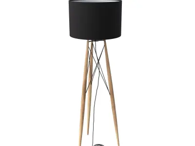 Lamp01 floor lamp with shade Low-poly 3D model