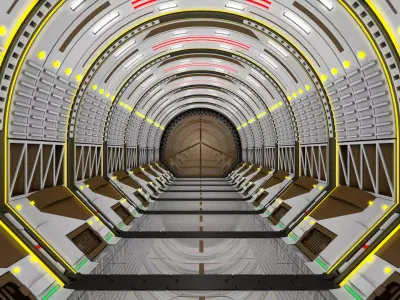 Scvi Fi Corridor 3D model