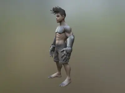 Steel boy 3D model