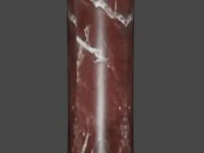 Column -  used with any Architectural style Low-poly 3D model