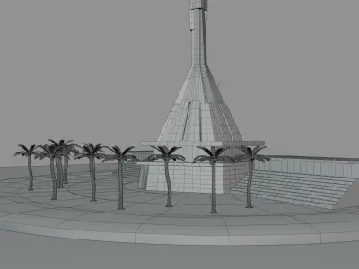 Mausoleum of Agostinho Neto 3D model