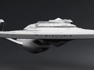 USS Titan A scale model 3D print model