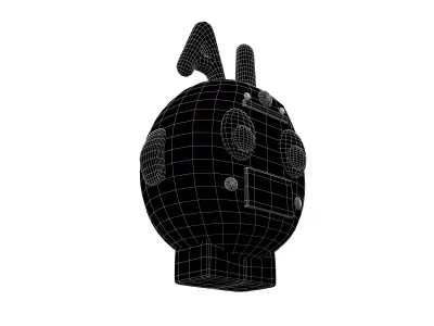 AI Robot Icon v1 001 Low-poly 3D model