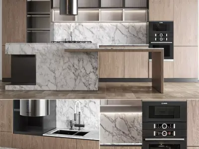 Kitchen 090 3D model